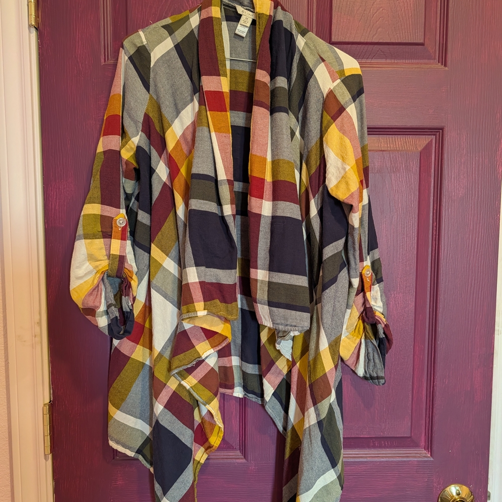 Cato Colorful Plaid Button Down Shirt